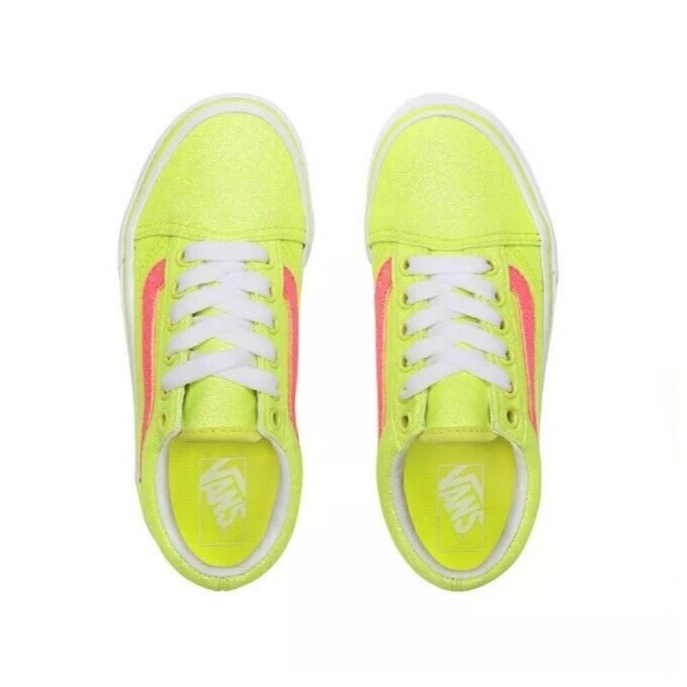 Vans Old Skool (Neon Glitter) Yellow Sneakers - Picture 3 of 7